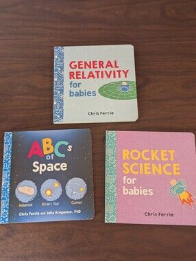 ABCs of Space Baby University General Relativity Rocket Science Board Book Lot